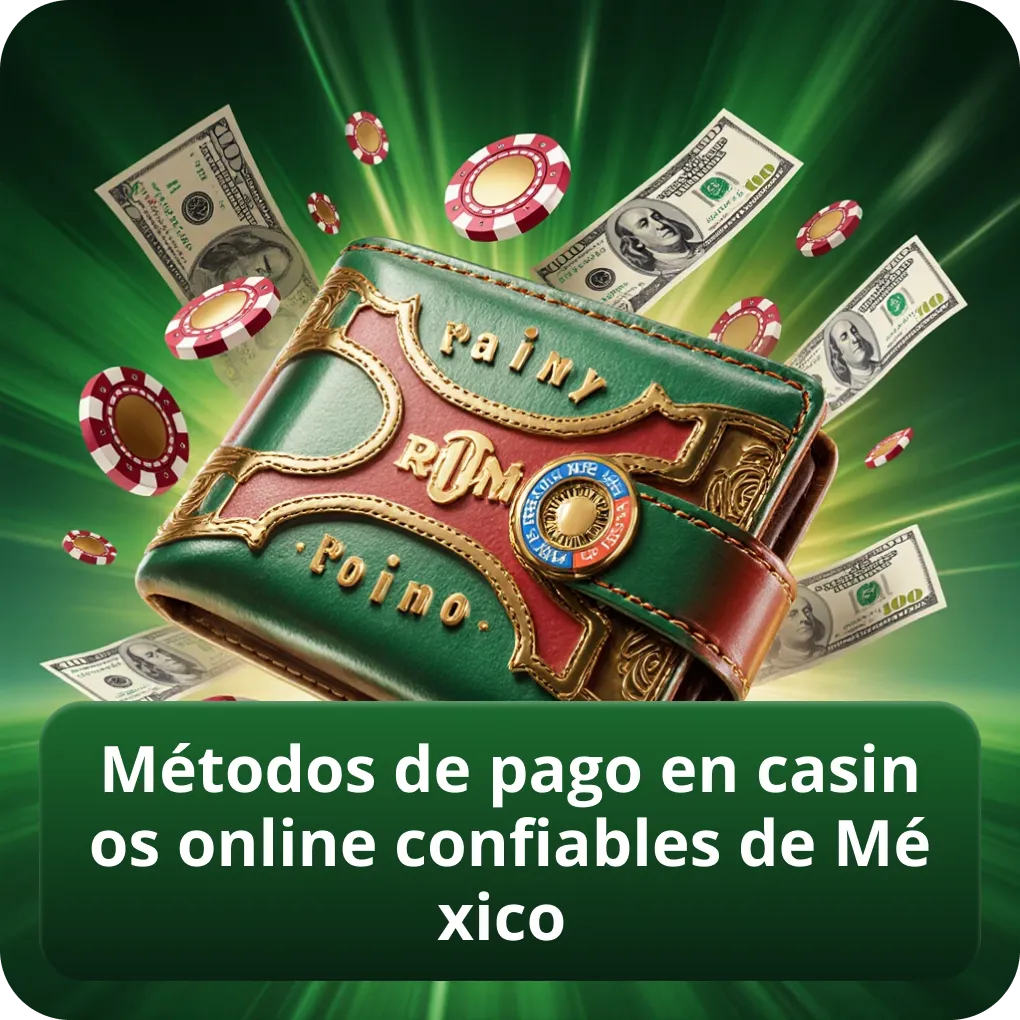 Métodos de pago en casinos online confiables de México