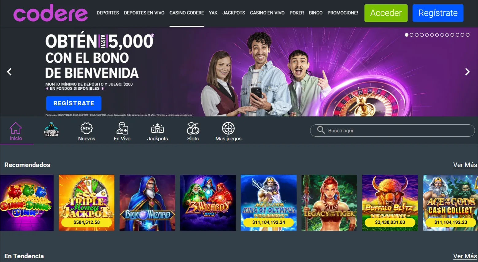 ¿Qué ofrece el casino en vivo, Ruleta, Blackjack y más?